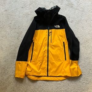 The North Face. Size L. Completely Waterproof. Classic Yellow. Matches Bibs.